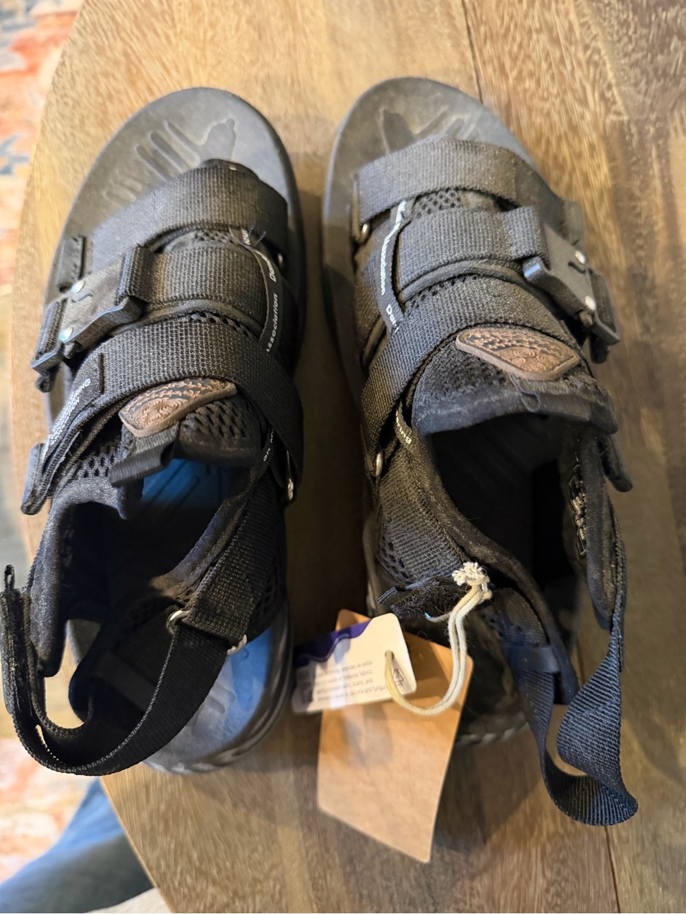 Black Women's Adjustable Strap Sandals - Comfort Footbed